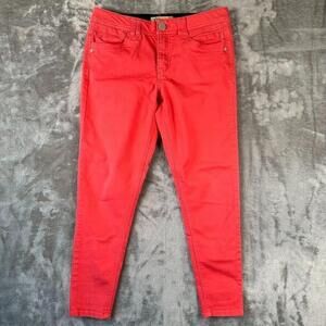 Democracy Jeans Womens 8 Pink Skinny Mid Rise Stretch Ab Technology Pants